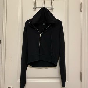 Wild fable cropped black hoodie